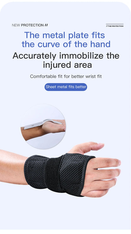 1PCS Wrist Splint Carpal Tunnel Protector Wrist Support Hand Brace Palm Wrap Wrist Injury Fracture Fixed Orthopedic Wristband