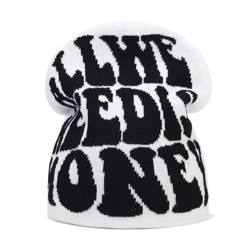 Bocca Beanie Y2K Knitting Hat For Men Women Warm Winter Autumn Letter Cartoon Streetwear Knitting Cap Hip Hop Gorras New Fashion