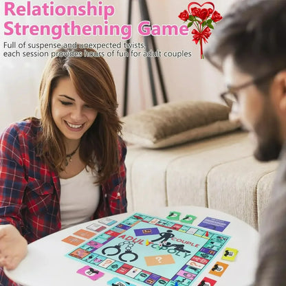 Adultopoly Board Game Couples Adultopoly Date Night Game Fun Interactive Relationship Card Game Conversation Cards For Couples