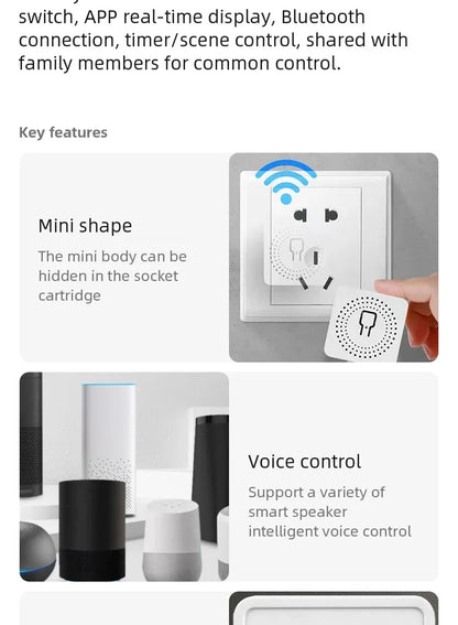 16A/20A Wifi Smart Switch DIY Smart Home Light Switches Module 2 Way Control Work with Tuya Smart Life Alexa Google Home Switch