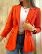 Elegant Corset Suit Blazer Top for Women Collar Open Front Jacket Coat