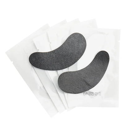 HOT 50 pairs/lot Black Patches Gel Eye Pads Eyelashes Paper Patches For Eyelash Extension Eye Tips Sticker Wraps  Makeup Tools