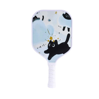 Kid Pickleball Paddle Little Mermaid Astronaut Galaxy Pickleball Paddle Lightweight Honeycomb Core Pickleball Gifts for Children
