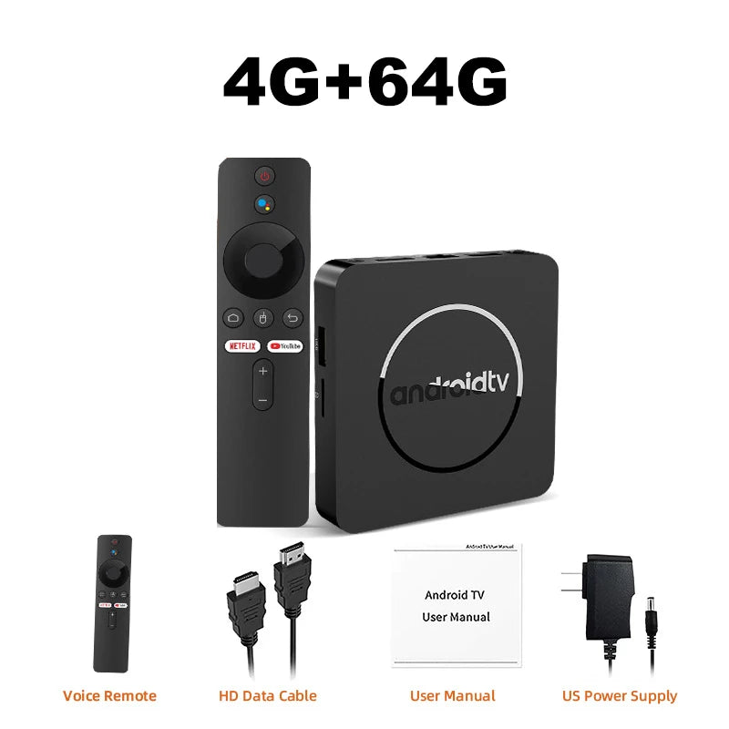 Q10 Android14 8K HDR10+ Smart TV Box Allwinner H313 128G Dual Wifi BT5.0 Set Top Box Media Player with Google Voice AssistantStreaming & Home Media PlayersGoWisse.com