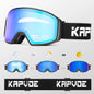 KAPVOE Outdoor Sports Ski Glasses Anti-fog High Definition Magnetic Lens UV400 Protection Ventilation Ski Glasses Man Woman