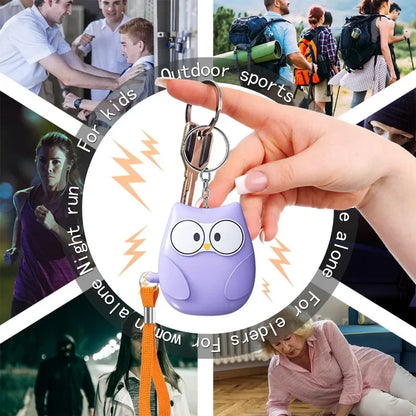 2025 Small and Easy To Carry Anti-attack Self-defence Alarm Rechargeable Battery Loud Key Chain 130db Personal Alarm