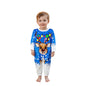 Christmas Family Pajamas Matching Set Long Sleeve Snowflake Print Top with Reindeer Print Bottoms Sleepwear Loungewear