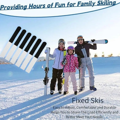 Outdoor Skis Fixing Band Ski Brake Retainer Skiing Straps Skijoring Skis Fixing Band Wrap Snowboarding Straps Sled Ski Accessary
