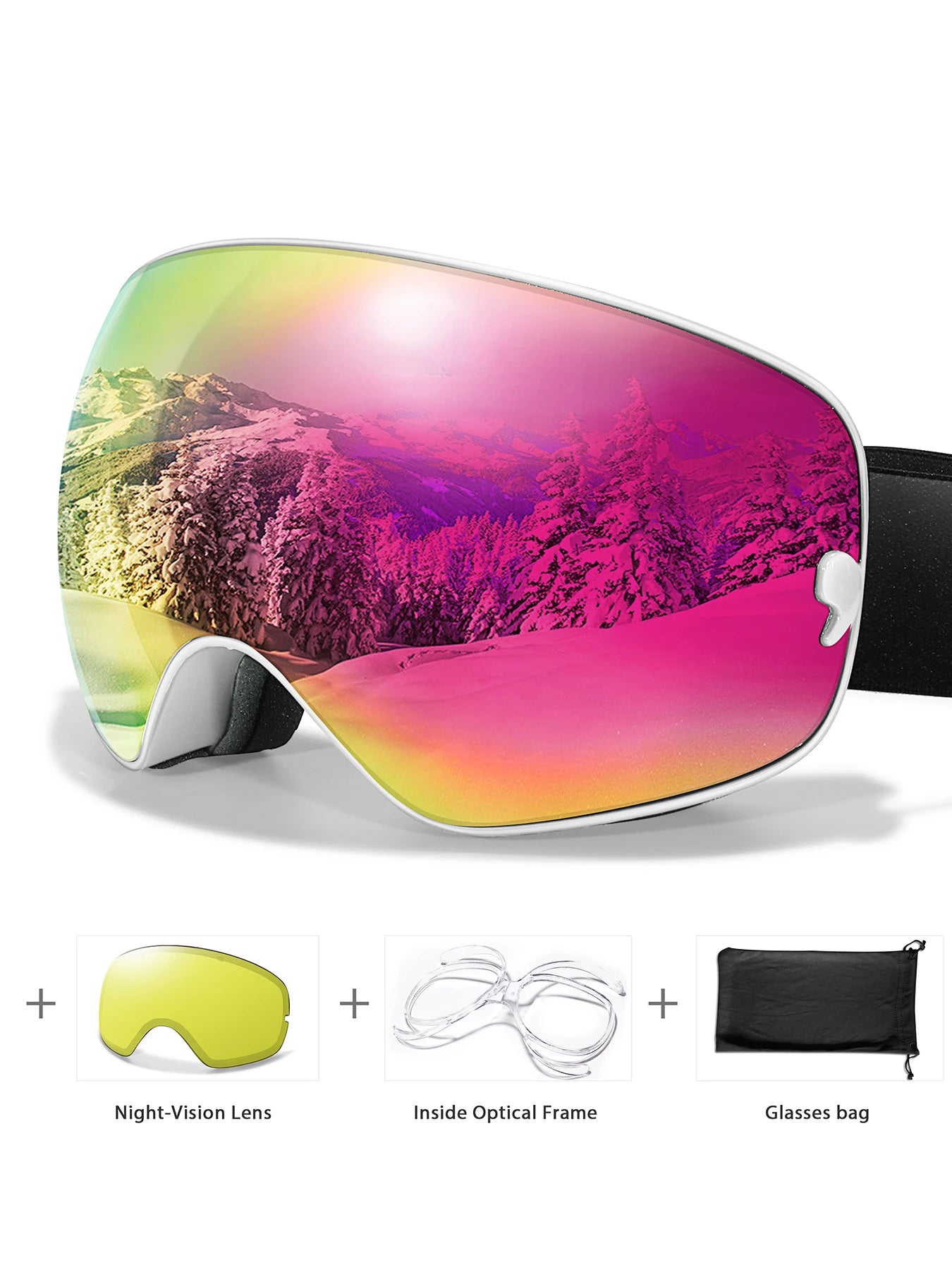 Classics Ski Goggles Double Layers Anti-fog Big Ski Glasses UV400 Skiing Mask Snowboard Men Women Winter Sports Snow Goggles