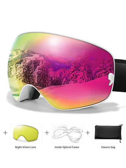 Classics Ski Goggles Double Layers Anti-fog Big Ski Glasses UV400 Skiing Mask Snowboard Men Women Winter Sports Snow Goggles