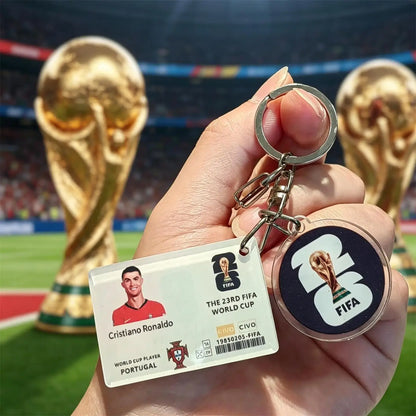 FIFA Official 2026 World Cup Trophy Keychain Authentic World Cup Merchandise Football Fan Gift Pendant