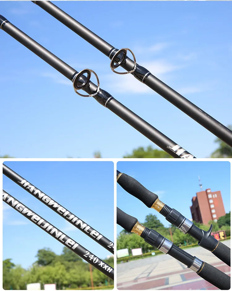 ZZ306 2.4m 2.7m XXXH Safe Load 9000g Snakehead Tip Dia 5mm Fishing Rod Carbonfiber