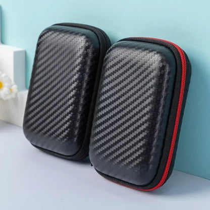 Stylish Eva Headphone Data Cable Storage Hard Drive Bag Simple Portable Charger Headphone Zipper Box