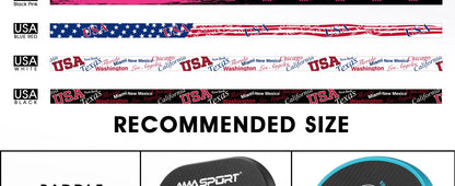 AMASPORT 2Pack Pickleball Paddle Edge Tape 20/23/26mm Paddle Head Edge Guard Racket Edge Protection Tape