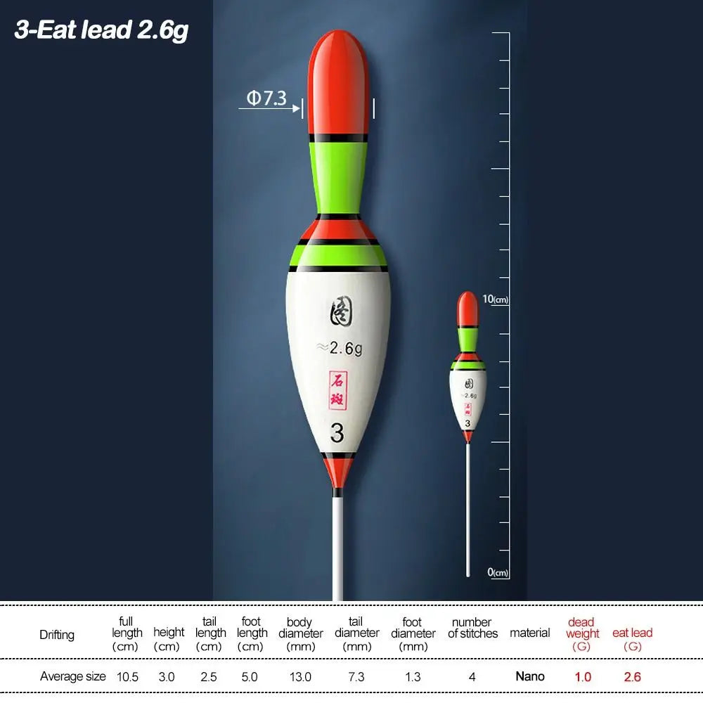 Slip Drift Tube Rock Fishing float New Indicator Fluctuate Floats Bobbers Mix Size Assorted Sizes Light Stick Floats fishing