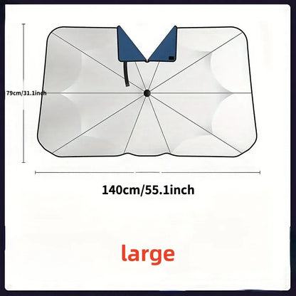 Car Sunshade Umbrella For Auto Shading Car Sun Shade Protector Parasol Summer Sun Interior Windshield Protection Accessories