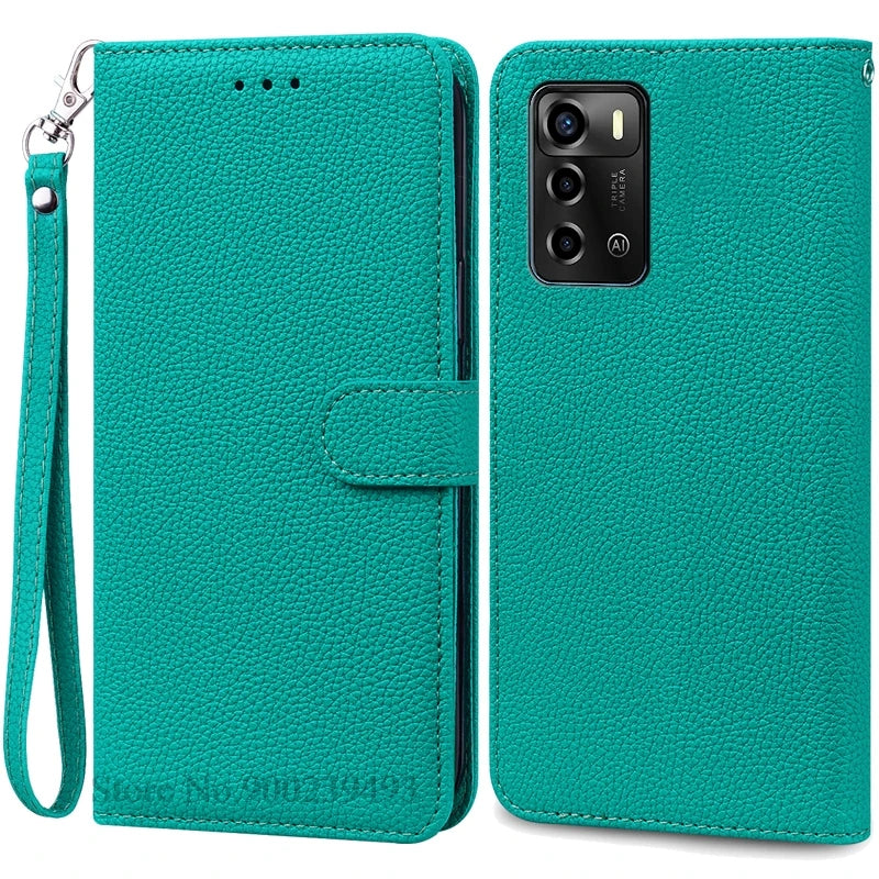 For ZTE Blade V40 Vita Case Soft Silicone Back Cover For ZTE Blade V40 Vita Case Leather Wallet Flip Cover Fundas