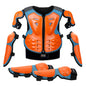 Kid's Motorcycle Armor Vest Protection Motocross Body Armor Jacket Protective Armors Riding Kneepads Moto Full Armor Children