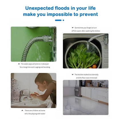 Tuya Zigbee 2mqtt Water Immersion Sensor Smart Life Leakage Sensor Water Linkage Alarm App Remote Monitoring Water Leak Detector