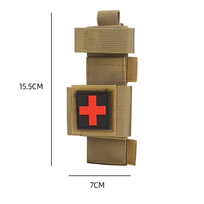 Tactical Outdoor Molle Scissor Bag Medical Shears Pouch Multifunctional Tourniquet Holder Storage Bag Case Flashlight Holster