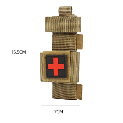 Tactical Outdoor Molle Scissor Bag Medical Shears Pouch Multifunctional Tourniquet Holder Storage Bag Case Flashlight Holster