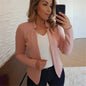 Women Thin White Blazers Spring 2025 Female Summer Blazer Long Sleeve Open Stitch OL Womens Slim Coats Femme Ladies Black Tops