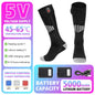Winter Heated Sock Rechargeable Battery Stocking Men Women Electric Heating Ski Socks Sports Thermal Warmer Foot