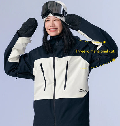 COPOZZ Skiing Coats Winter Warm Women Men Tracksuit Hooded Sports Snowboard Jacket Mountain Female Outwear Windproof Ski Clothes