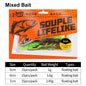 15PCS Floating Soft Shrimp Fishing Bait 5/6/7CM NED Rig Wobbler Shrimp Swim Lure Jig Salt Silicone Swimbait with Fish Attractant