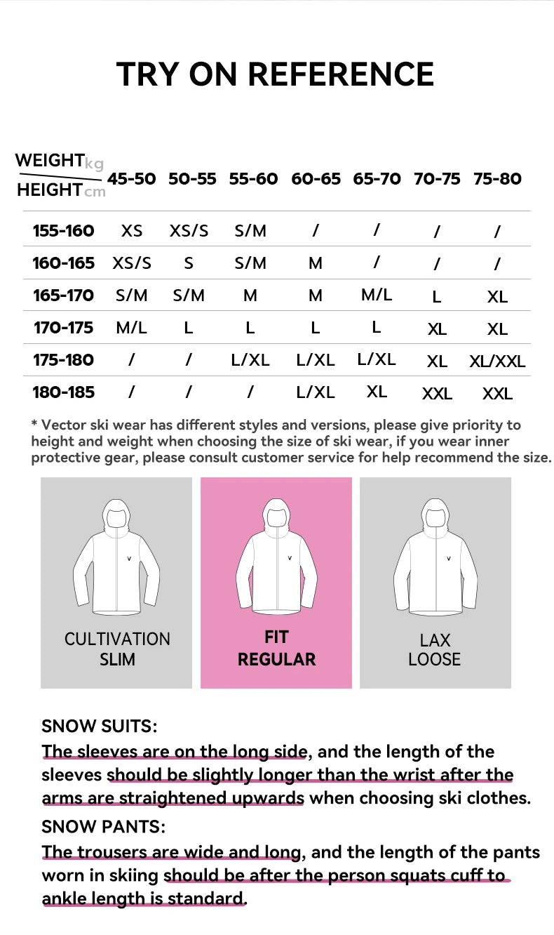 VECTOR  Woman Man Winter Ski Pants Outdoor High Quality Windproof Waterproof Warm Snow Trousers Winter Ski Snowboarding Pants
