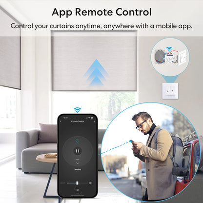 LoraTap Tuya Smart Life Roller Shutter Blinds Switch Relay Module Percentage Timer Remote Control Google Assistant Alexa