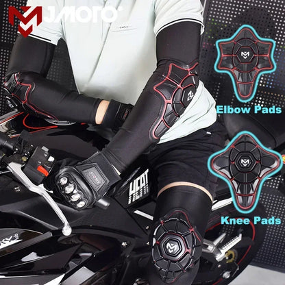 Summer Motorcycle Motocross Knee Pads Elbow Brace & Arm Sleeve Pad Breathable Accessories MX MTB Protective Gear Dirt Bike Items