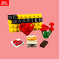 MOC Bricks Figure bracelet diamon bride groom Marriage Marry wedding Chain Building Blocks Assembled Kids Friends Toys Gift