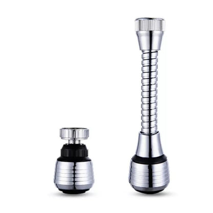 2pcs 1080° Swivel Faucet Spray Head Wash Basin Robot Arm Faucet Extender Sink Accessories for Extension Faucet Easy Install