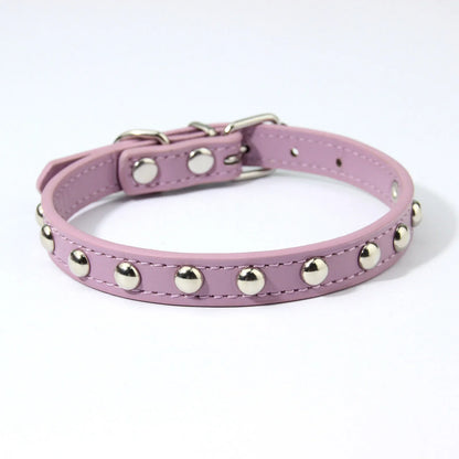 Rivets Anti-Bite Leather Dog Cat Collars Pu For Small Medium Large Dogs Pet Collar Pet Products Kitten Puppy Neck Strap