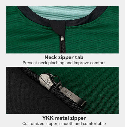 ROCKBROS Cycling Jersey Summer Bicycle Skin-Friendly Breathable Short Sleeve Sports Quick Dry Reflective Cycling Equipment