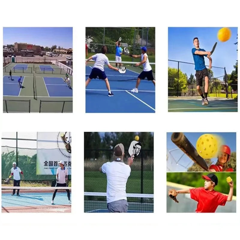 Pickleball Paddles Fiberglass Surface Lightweight Honeycomb Core Durable Non-Slip Grip Pickleball Gifts for Children and Adult
