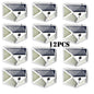 1-12 Pack Solar Lights Outdoor 100 LED Wall Lamp Motion Sensor Lights Waterproof Solar Street Light for Garden Porch Yard Garage