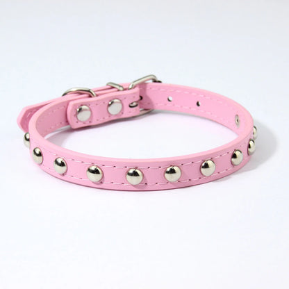 Rivets Anti-Bite Leather Dog Cat Collars Pu For Small Medium Large Dogs Pet Collar Pet Products Kitten Puppy Neck Strap