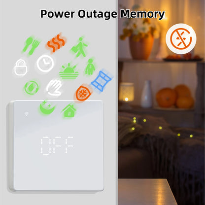 Smart Home Thermostat WiFi Heating Water/Gas Boiler Tuya RF433 Wireless Battery Powered Temperature Controller Alexa Google Home