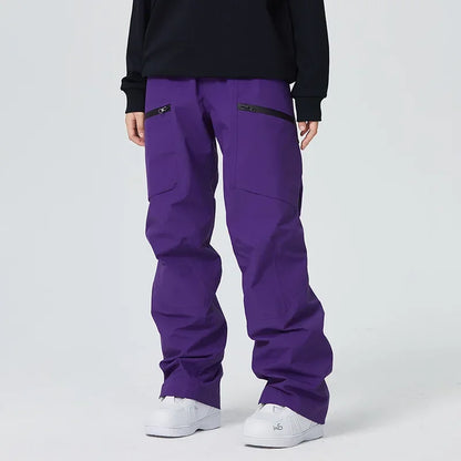 Snow Trousers 2025 Outdoor Sports Snowboard Wear Winter Warm Loose Ski Pants Windproof Waterproof Skiing Pants Women Men Clothes
