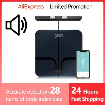 Smart Bioimpedance Scale New Smart Body Composition Scale Digital Scale Body Fat Weight Scale Balance Bioimpedance Scale