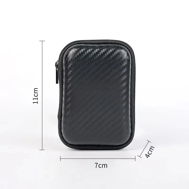 Stylish Eva Headphone Data Cable Storage Hard Drive Bag Simple Portable Charger Headphone Zipper Box