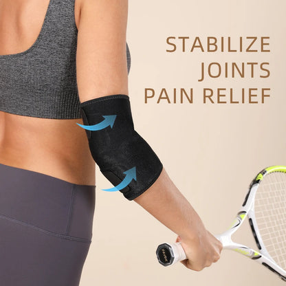 1 Piece Unisex Adjustable Neoprene Elbow Support Brace - Comfortable Sports Fitness Protector for Men and Women