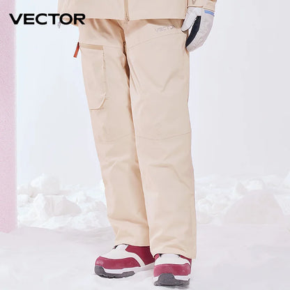 VECTOR  Woman Man Winter Ski Pants Outdoor High Quality Windproof Waterproof Warm Snow Trousers Winter Ski Snowboarding Pants