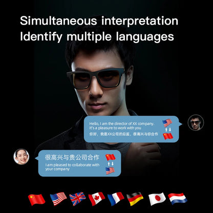 2025 E13PRO New Smart Glasses AI Translation Glasses Bluetooth Audio Glasses Bluetooth Earphones 15 Day Standby