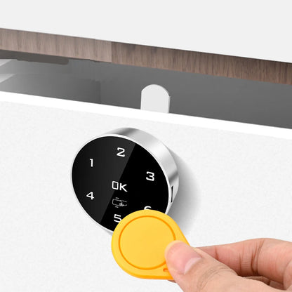 Zinc Alloy Touch Digital Password RFID IC Card Cabinet Drawer Lock Built-in Lithium Battery