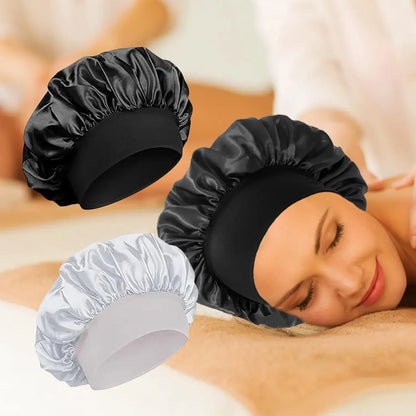 Hundreds of High Elasticity Hair Care Cap Moon Hat Wrapped Headscarf Beauty Cap Shower Cap Female Nursing Satin Sleeping Cap
