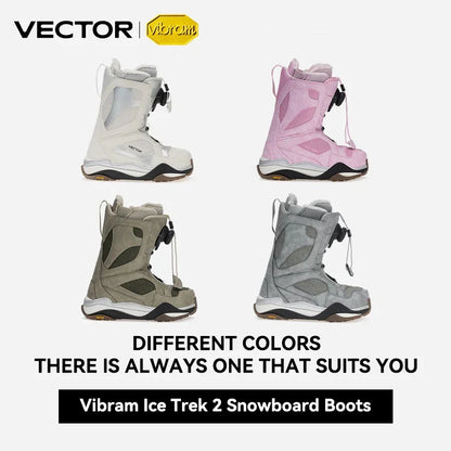 VECTOR Professional Women Man Ski Shoes Warm Waterproof Snowboard Boots Non-slip Leather Breathable Snow Ski Boots Ski Equipment