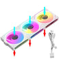 JUMPEAK MX120 360mm Modular Wireless Splicing PC 120mm Case Cooling Fan ARGB Infinite Mirror Effect For Computer Water Cooler